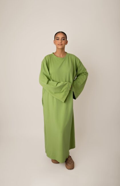 Robe T-Shirt Essaouira - Vert Pomme